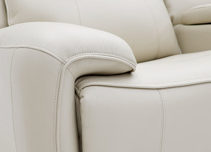 Intel - 3+2 Cream Electric Recliner with Drinks Tray