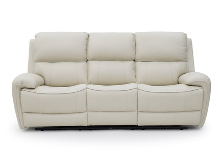 Intel - 3+2 Cream Electric Recliner with Drinks Tray