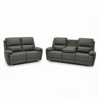 Intel - 3+2 Grey Electric Recliner with Drinks Tray