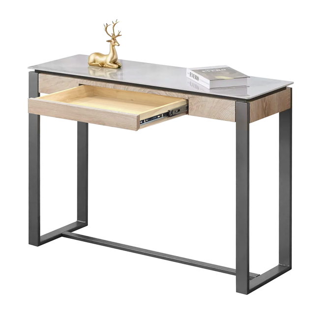 Jersey - Sintered Grey Stone Console Table