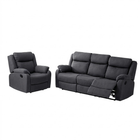 Jonas 3+1 Recliner Suite Dark Grey