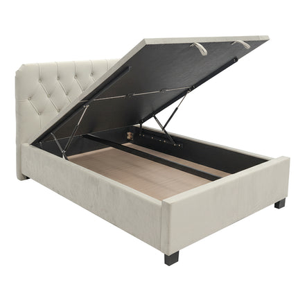 Kensington - Upholstered Ottoman Lift Up Storage Divan Base| 5ft Kingsize