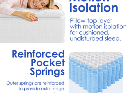Lifestyle - Pillow Top Pocket Spring King Size  Mattress 5ft