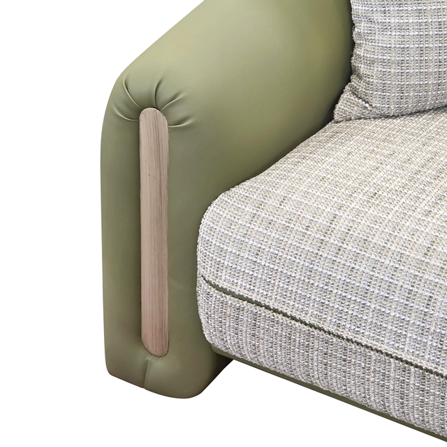 Magnum - Green Fabric 2 Seater Sofa