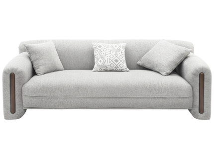 Magnum - Grey Fabric 3 Seater Sofa