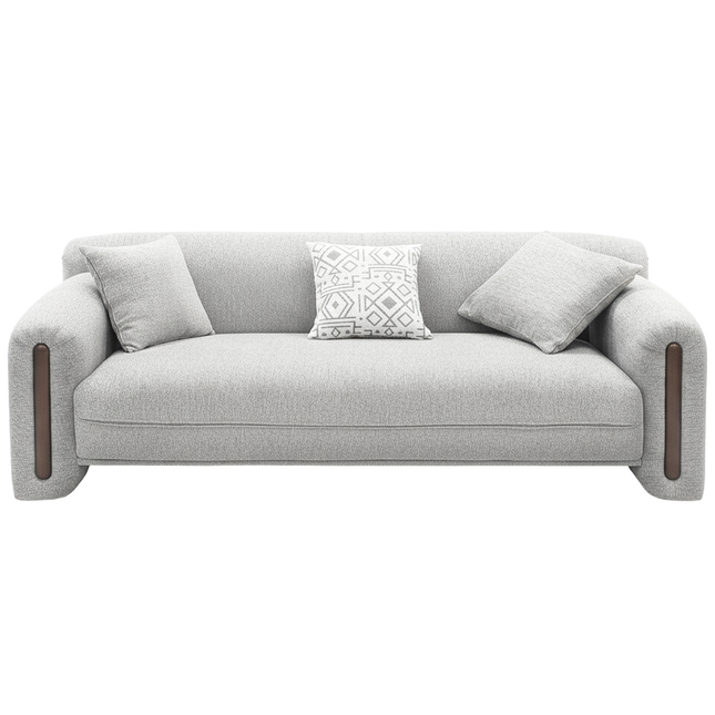 Magnum - Grey Fabric 3 Seater Sofa