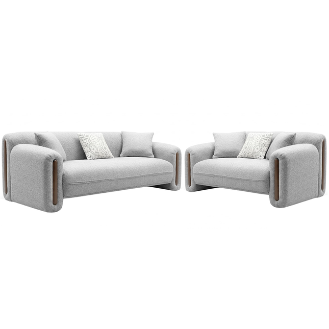 Magnum -  3+2 Grey Fabric Suite