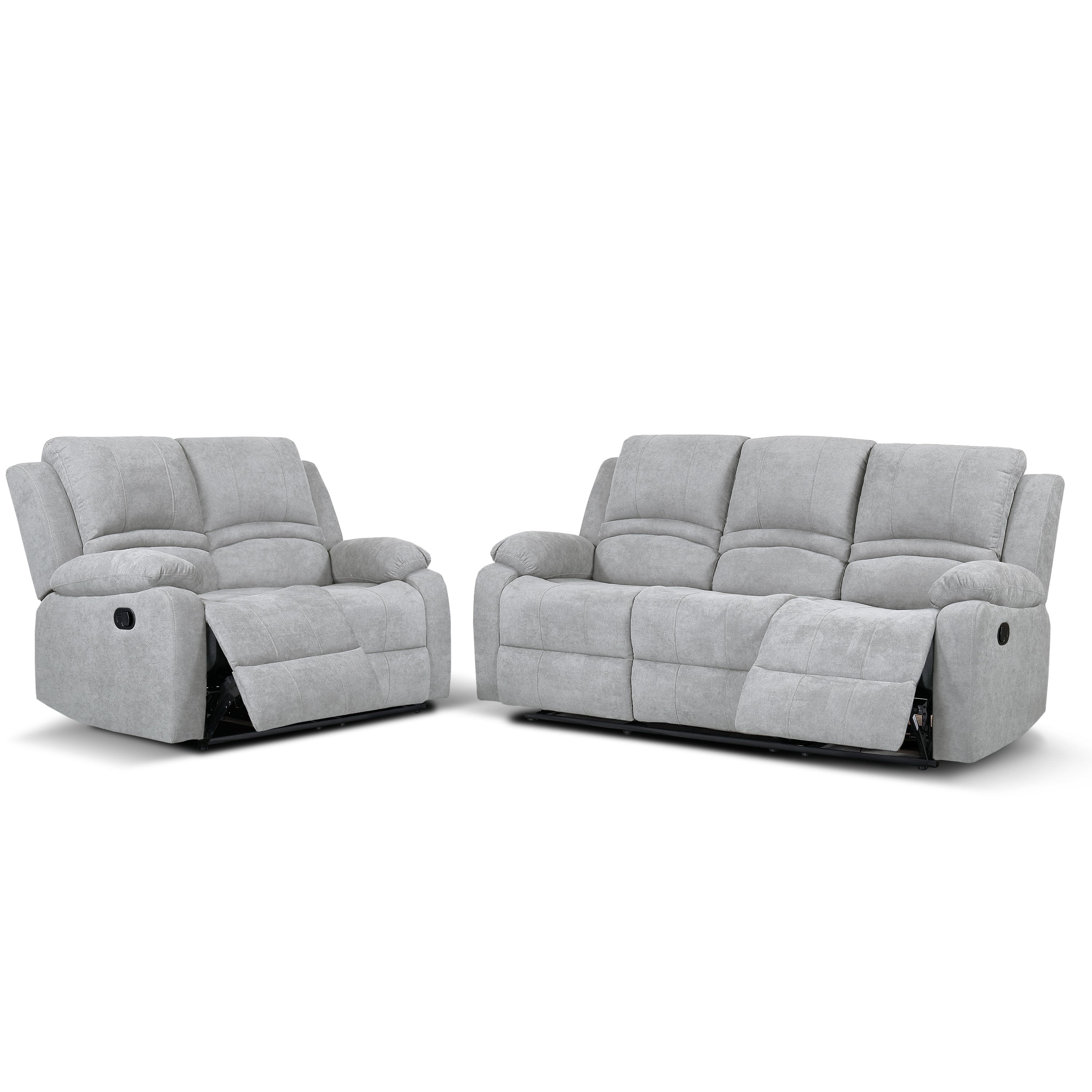 Massimo 3-2 Light Grey Reclining Livingroom Suite – Bargaintown