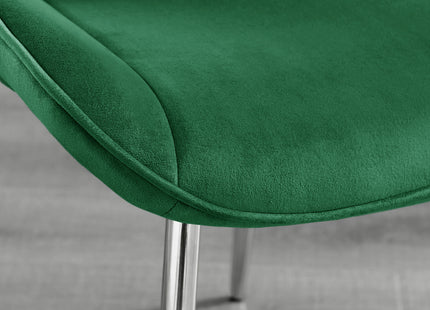 Kerry - Large Dark Oak Wood Effect Dining Table & Maya Green Velvet Dining Chairs