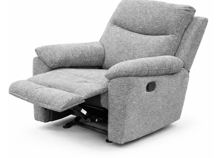 Melvin - 2.5+2+1 Grey Fabric Reclining Suite