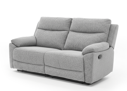 Melvin - 2.5+2+1 Grey Fabric Reclining Suite