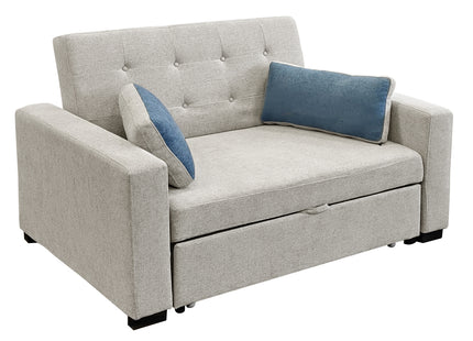 Metro - Light Grey Fabric Sofa Bed