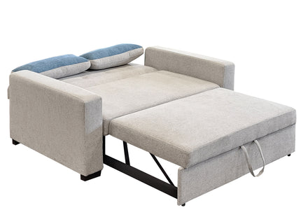 Metro - Light Grey Fabric Sofa Bed