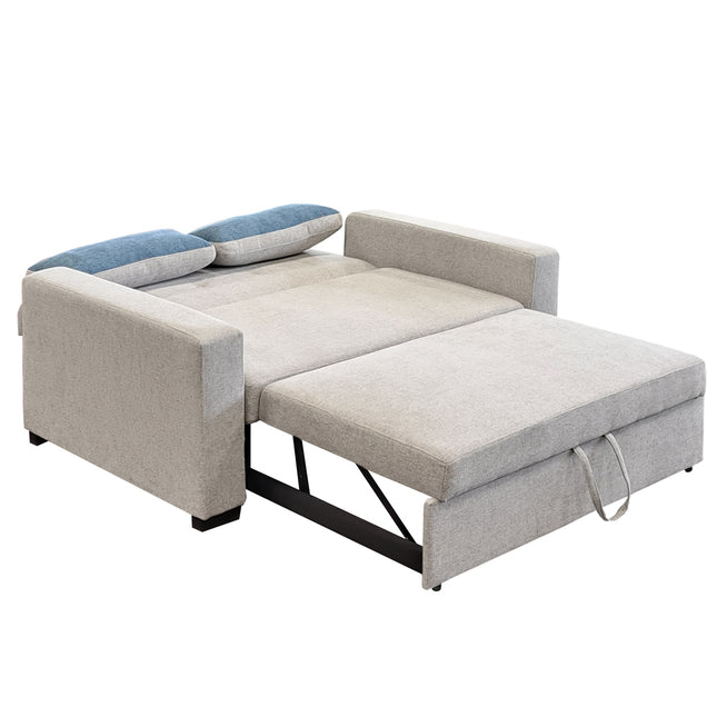 Metro - Light Grey Fabric Sofa Bed