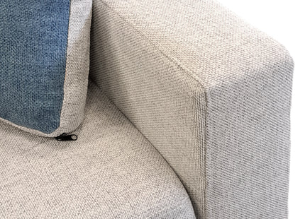 Metro - Light Grey Fabric Sofa Bed