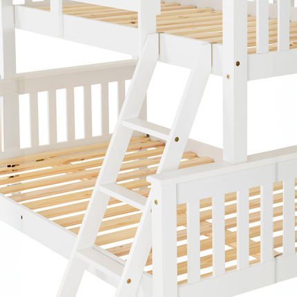 Neptune  - White Triple Bunk Bed & 2 Mattresses