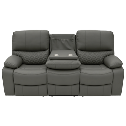 Nexus - 3+2 Charcoal Electric Recliner with Drinks Tray