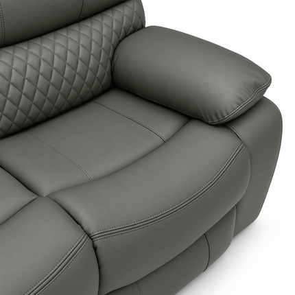 Nexus - 3+2 Charcoal Electric Recliner with Drinks Tray
