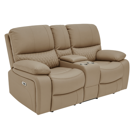Nexus - 3+2 Taupe Electric Recliner with Drinks Tray