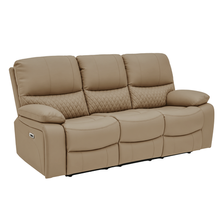 Nexus - 3+2 Taupe Electric Recliner with Drinks Tray