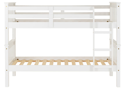 Oxford - White Single Bunk Bed & Mattresses