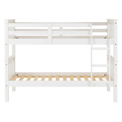 Oxford - White Single Bunk Bed & Mattresses