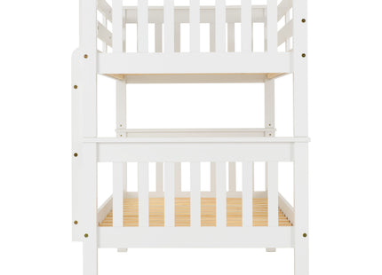 Oxford - White Single Bunk Bed & Mattresses