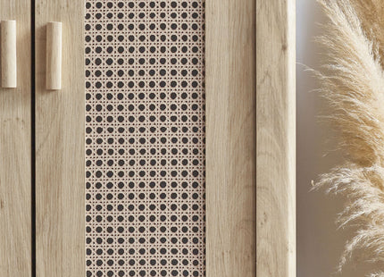 Parma -  Rattan Effect 2 Door Wardrobe