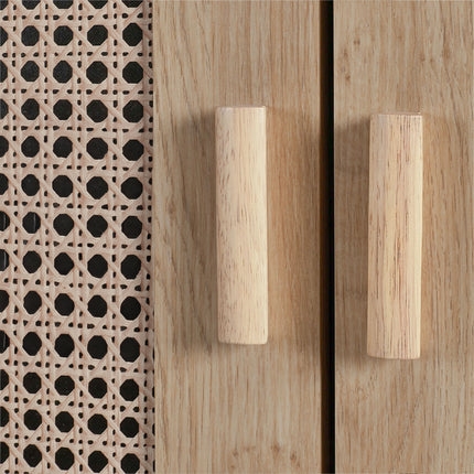 Parma -  Rattan Effect 2 Door Wardrobe