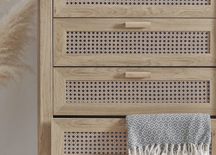 Parma -  Rattan Effect 5 Drawer Chest