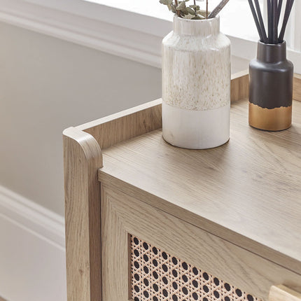Parma -  Rattan Effect 5 Drawer Chest