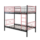 Ranza - Standard Black & Pink Metal Bunk Bed Frame