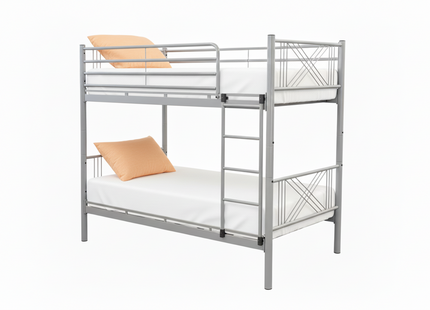 Ranza - Standard Grey Metal Bunk Bed Frame