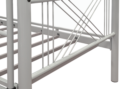 Ranza - Standard Grey Metal Bunk Bed Frame