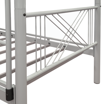 Ranza - Standard Grey Metal Bunk Bed & Mattresses