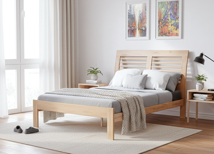 Ridgeway - Solid Wood Double Bed Frame (4ft6)