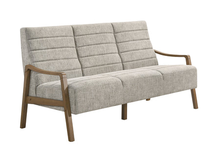 Roma - 3 Seater Beige Fabric Sofa