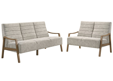 Roma - 3+2 Beige Fabric Suite