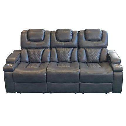 Roseline 3-2 Charcoal Reclining Suite with Console
