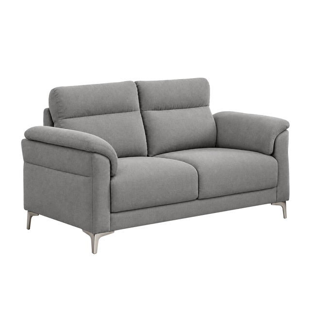 Roxanne -Light Grey Fabric 2 Seater Sofa
