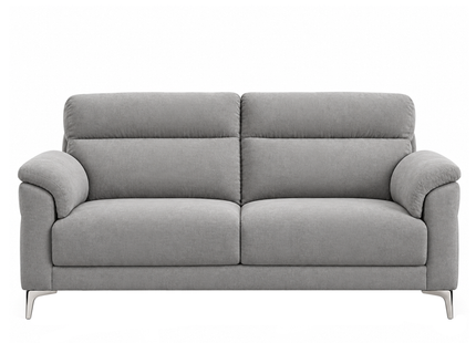Roxanne - Light Grey Fabric 3 Seater Sofa