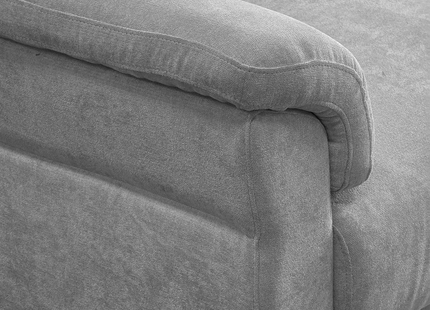 Roxanne - Light Grey Fabric 3 Seater Sofa