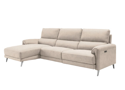 Saturn - Electric Beige Recliner Corner Sofa