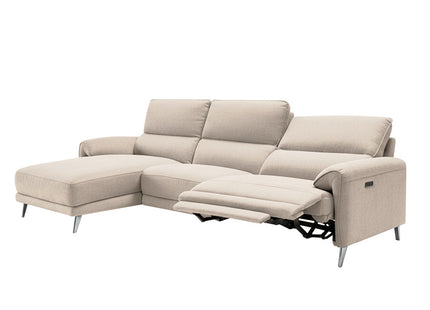 Saturn - Electric Beige Recliner Corner Sofa