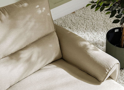 Saturn - Electric Beige Recliner Corner Sofa