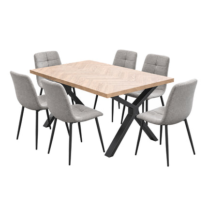 Sigrid - Contemporary Oak Dining Table & Helsinki Chairs