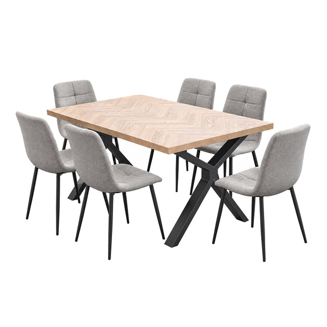 Sigrid - Contemporary Oak Dining Table & Helsinki Chairs