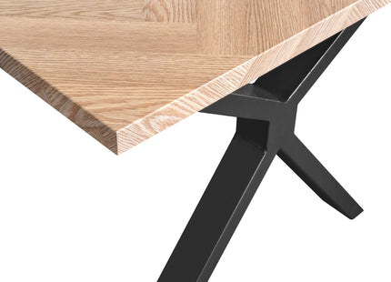Sigrid - Contemporary Oak Herringbone Veneer Rectangular Dining Table