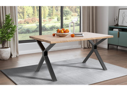 Sigrid - Contemporary Oak Herringbone Veneer Rectangular Dining Table