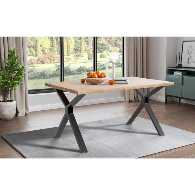 Sigrid - Contemporary Oak Herringbone Veneer Rectangular Dining Table